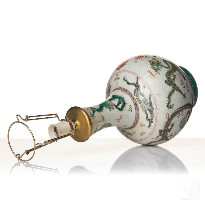 An enamelled 'nine dragon' vase, - 图6